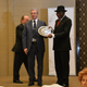 Ex-president Jonathan receives a democracy award in Geneva, Switzerland.